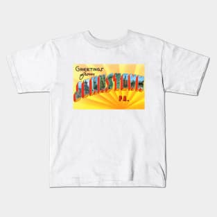 Greetings from Johnstown, PA - Vintage Large Letter Postcard Kids T-Shirt